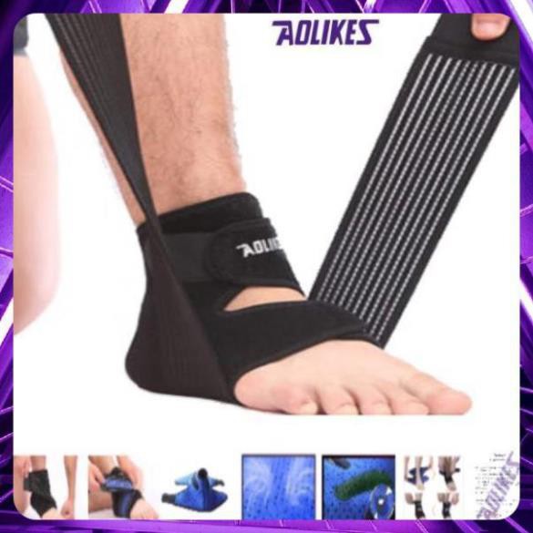 Đai cuốn cổ chân AOLIKES A 4546 (1 cái), cố định cổ chân, bảo vệ mắt cá chân có cuốn, chuyên gym, chính hãng