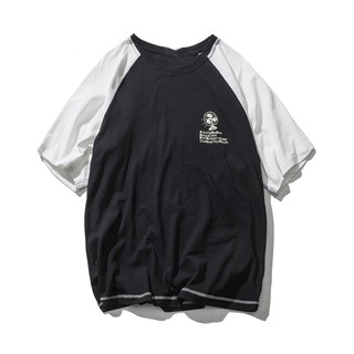 Áo thun Raglan form rộng in họa tiết Quạt