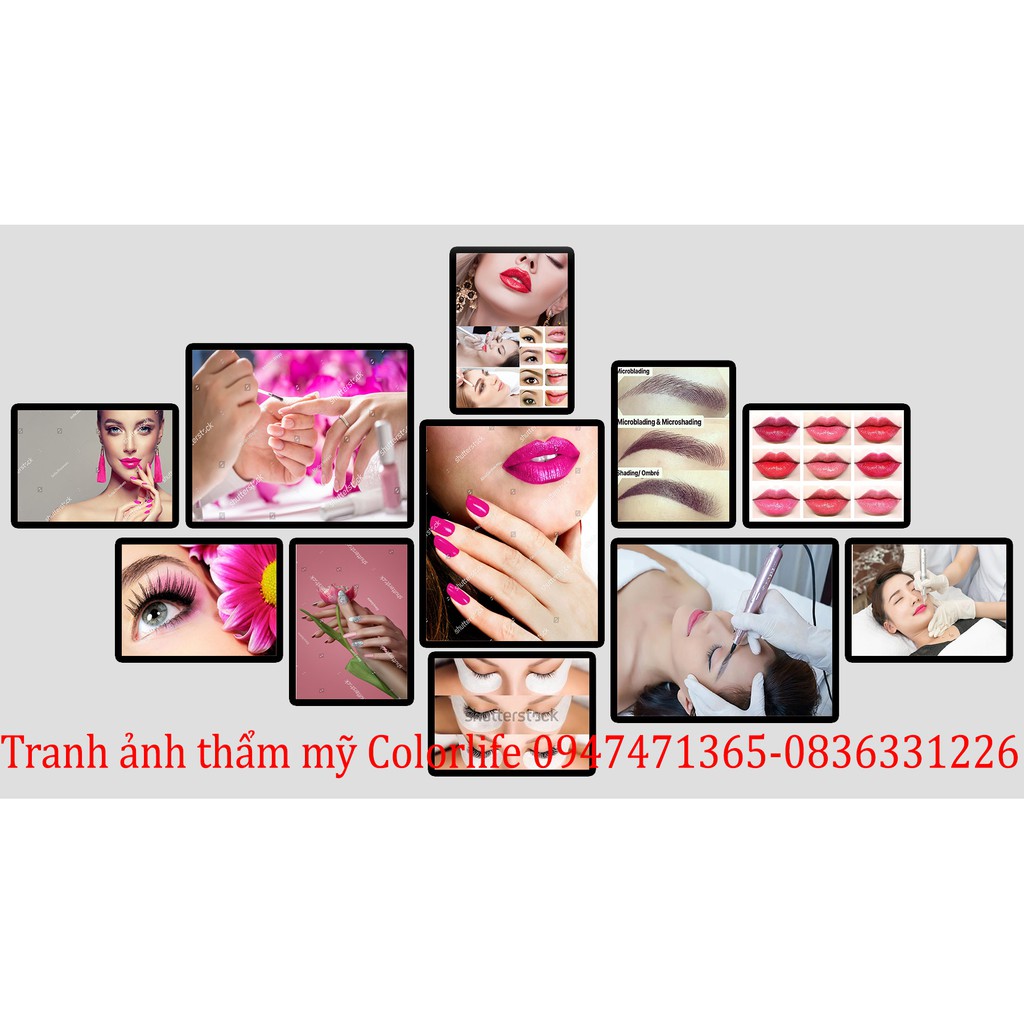 TRANH SPA PHUN XĂM NAIL MI KẾT HỢP DÁN TƯỜNG DECOR TRANG TRÍ TIỆM SPA NAIL MI PHUN XĂM ĐẸP 3D CEO4 MOKOSA | BigBuy360 - bigbuy360.vn