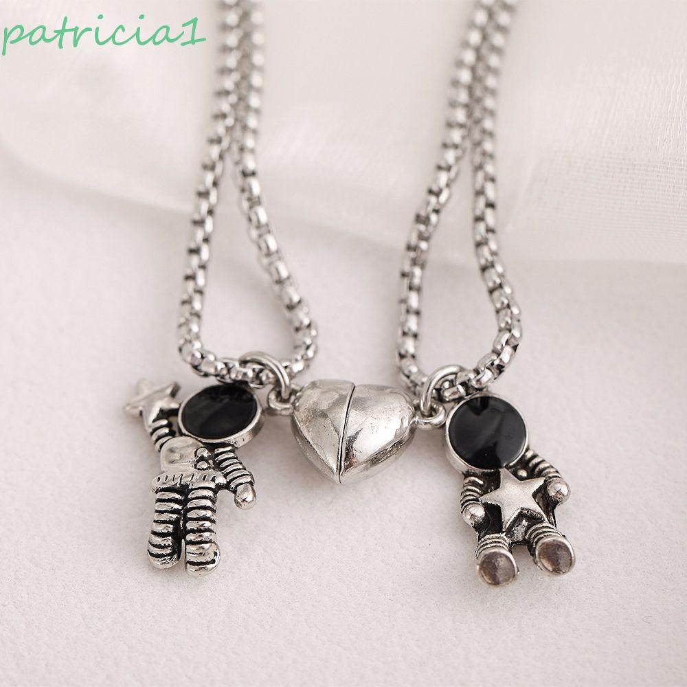 Vòng cổ mặt hình phi hành gia bằng hợp kim thời trang hip hop Hàn Quốc xinh xắn cho cặp đôi