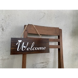 Bảng gỗ welcome (tuỳ chỉnh font chữ)