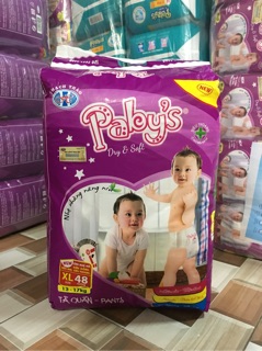 Combo(2 gói XL/96 miếng) bỉm quần Thạch Thảo Paby’s+KM