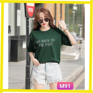 Áo Thun Nữ Tay Ngắn ⭐FREESHIP⭐ Áo phông nữ thun cotton, mịn, mát, sành điệu in chữ MS: M91
