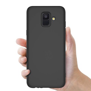 Ốp Điện Thoại TPU Dẻo Màu Đen Nhám Thời Trang Cho Samsung Galaxy A6 Plus Samsung A6 2018 A6Plus
