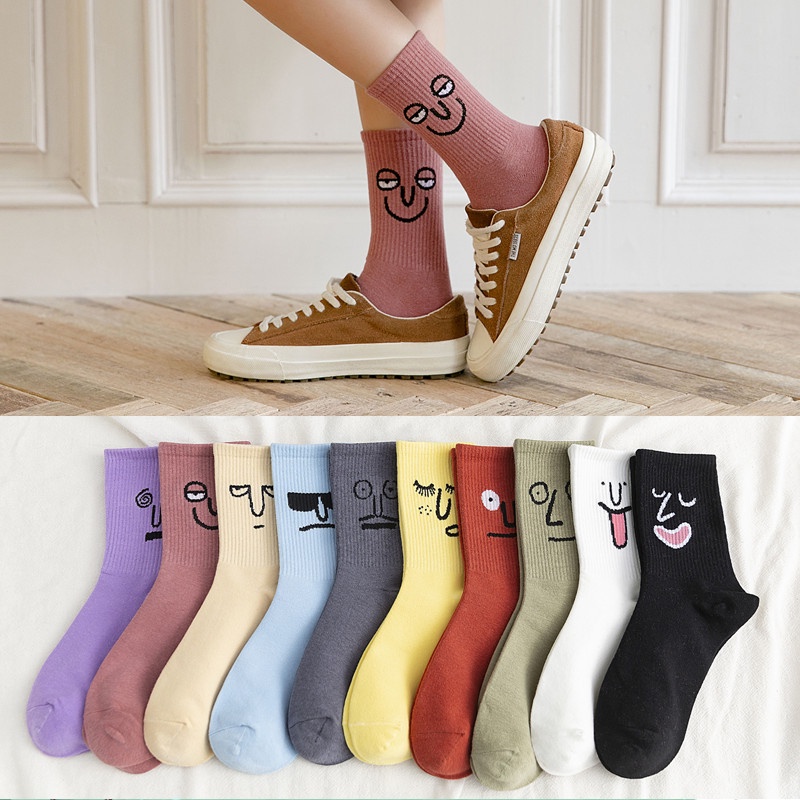 Cute and funny expression socks