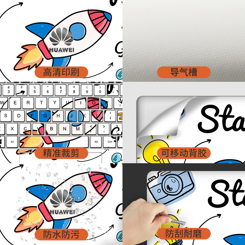 Miếng Dán Bảo Vệ Bàn Phím Laptop Huawei matebook 13 / 14 / D14 / D15 Honor Miếng Dán Skin Laptop Mẫu Art - Decal Dán