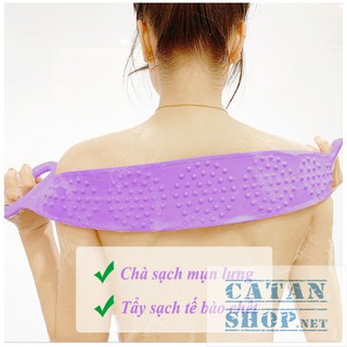 ❤️FREESHIP️❤️DÂY CHÀ LƯNG SILICONE TẨY TẾ BÀO CHẾT GIÚP LƯU THÔNG MÁU, DÂY TẮM CHÀ LƯNG 2 MẶT SILICONE