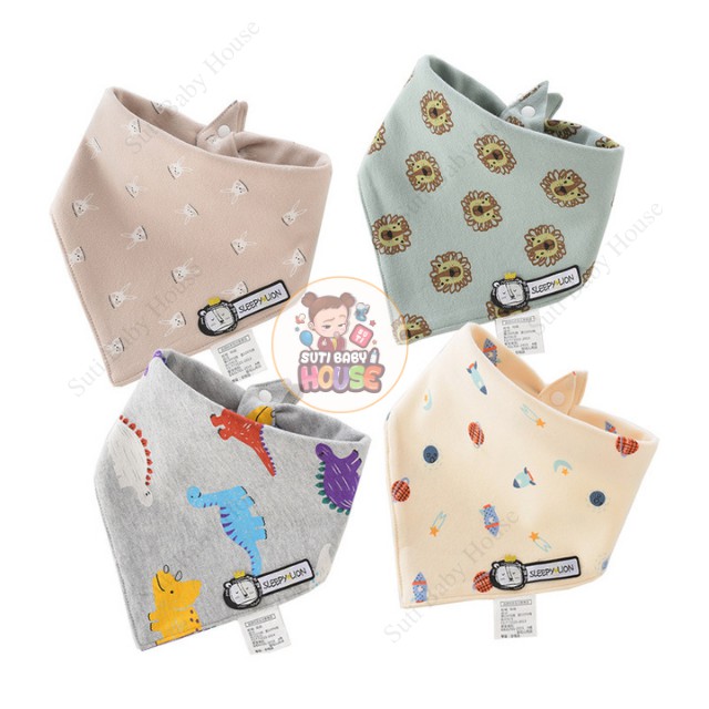 [Video Quay Thật 100%]Set 4 Khăn Yếm Tam Giác Giữ Ấm Cổ,Yếm Thời Trang Cotton Cao Cấp Dành Cho Bé-Suti Baby House