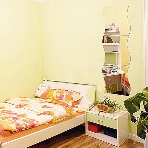 Set 6 miếng decal gương dán tường trang trí