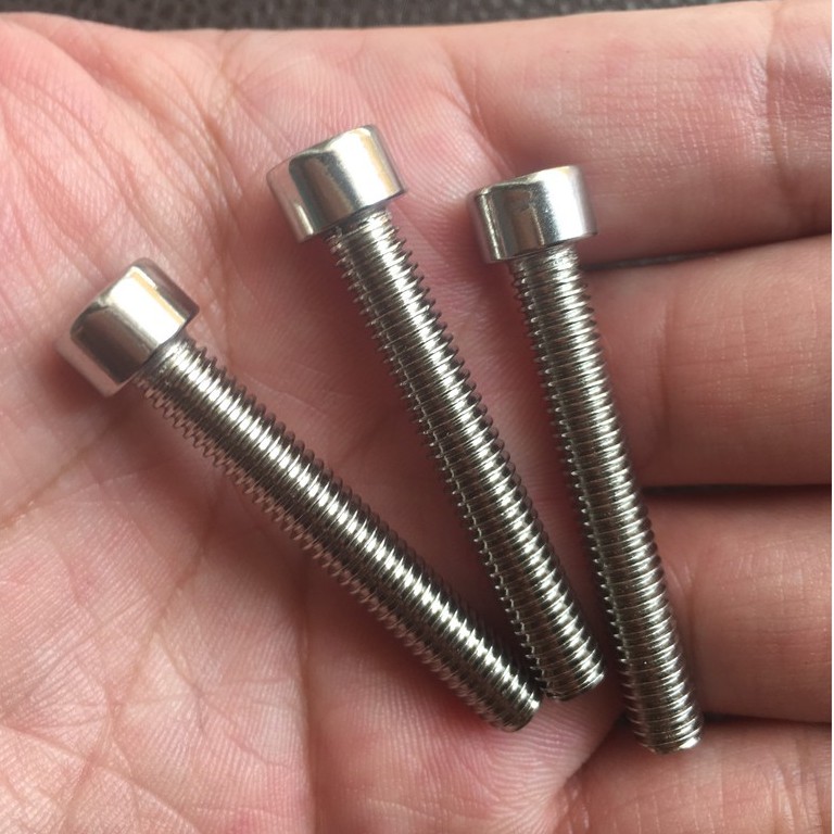 Ốc vít inox 304 cao cấp chất lượng tốt hình dáng đầu trụ lục giác