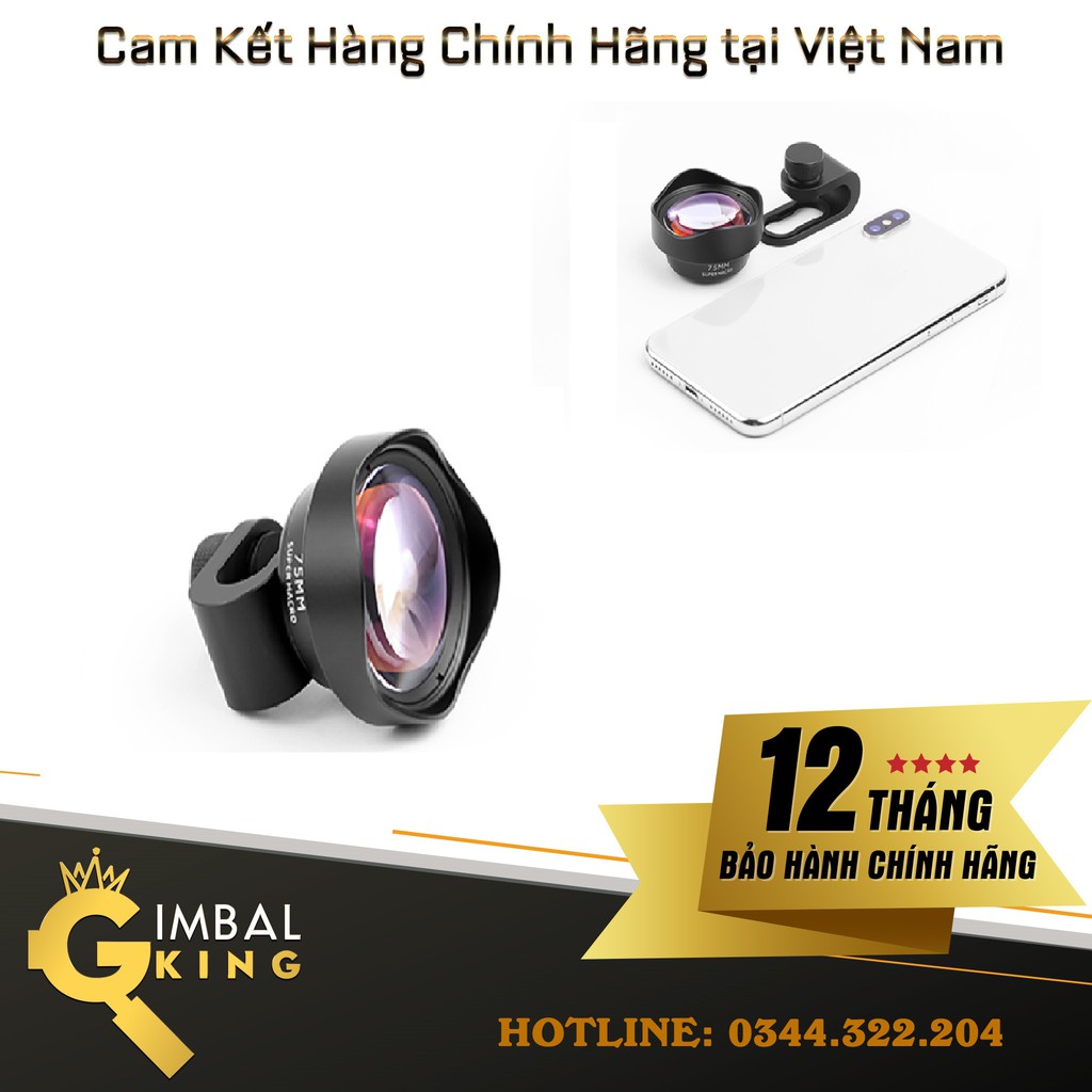 Ulanzi 65mm 4K HD - Lens Zoom tiêu cự mà không bị Bể /nhòe ảnh dành cho Smartphone(FULC1)