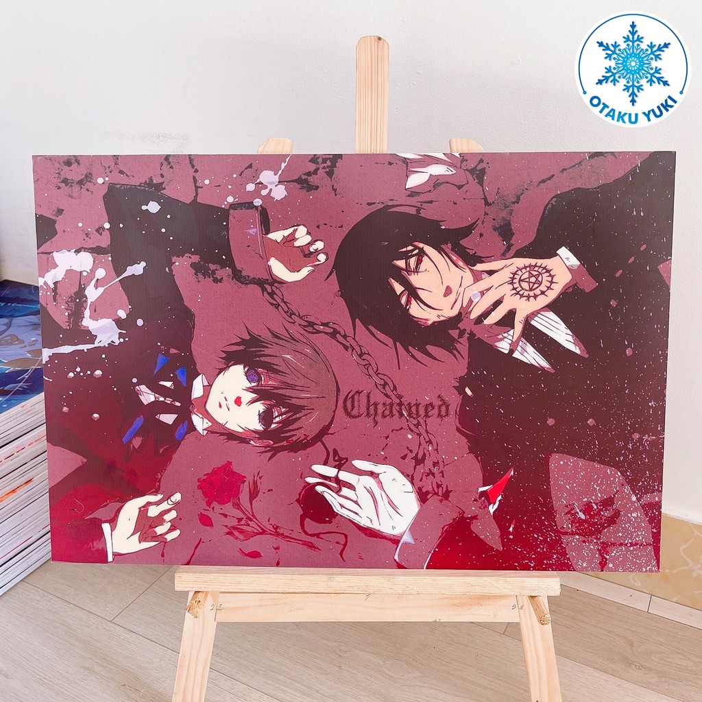 [40x60cm] Tranh Dán Tường Anime Hắc Quản Gia Kuroshitsuji