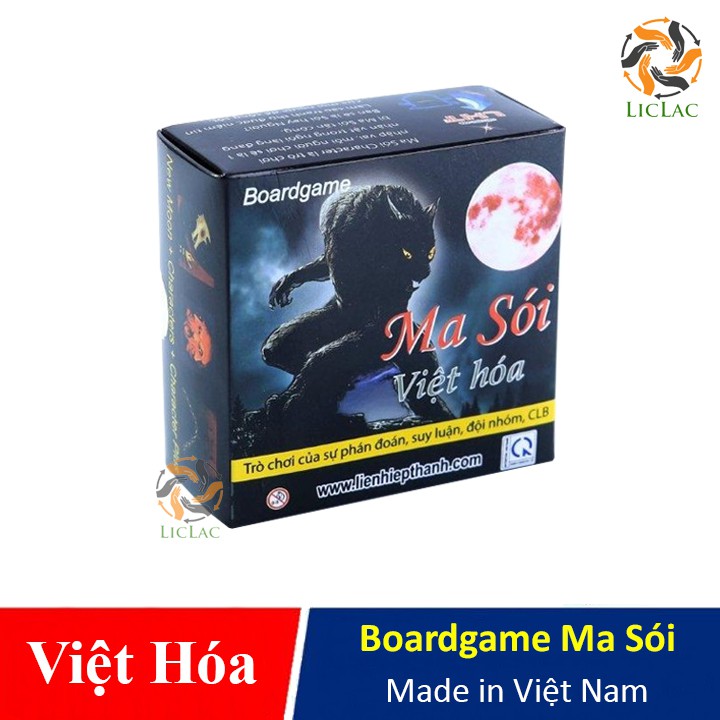 Boardgame Ma Sói Việt Hóa ( made in Viet Nam ) - Đồ chơi bài Ma Sói tiếng việt - LICLAC