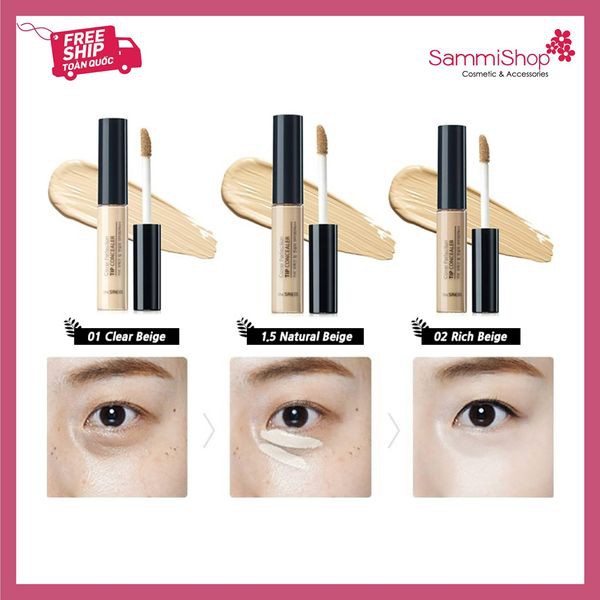 Kem Che Khuyết Điểm The Saem Cover Perfection Tip Concealer (6.5g) màu 1.5