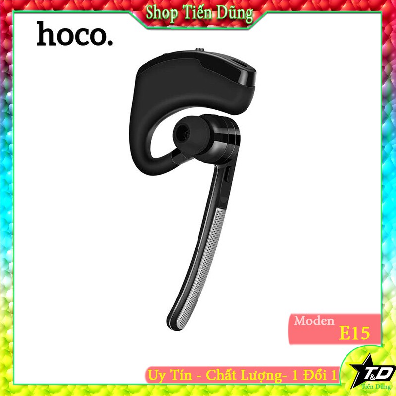 Tai nghe không dây hoco E15 có nút chỉnh âm lượng- Tai nghe Bluetooth E15 pin khỏe kiểu ôm tai