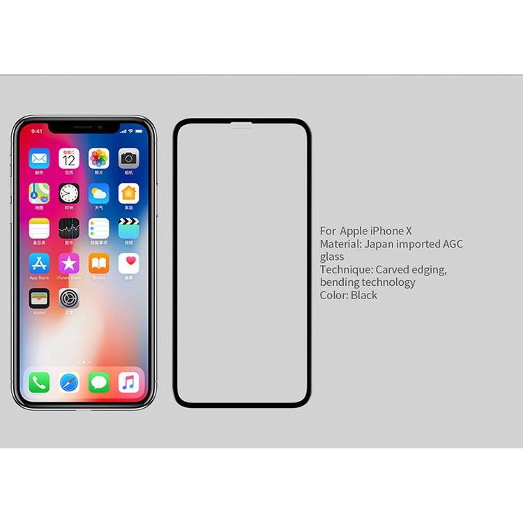 Kính cường lực full màn hình Nillkin 3D CP+ Max cho Iphone X / XS