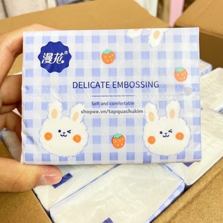 Thùng 40 gói giấy ăn rút hình thỏ, dai dai, mềm mịn, cute, dễ thương