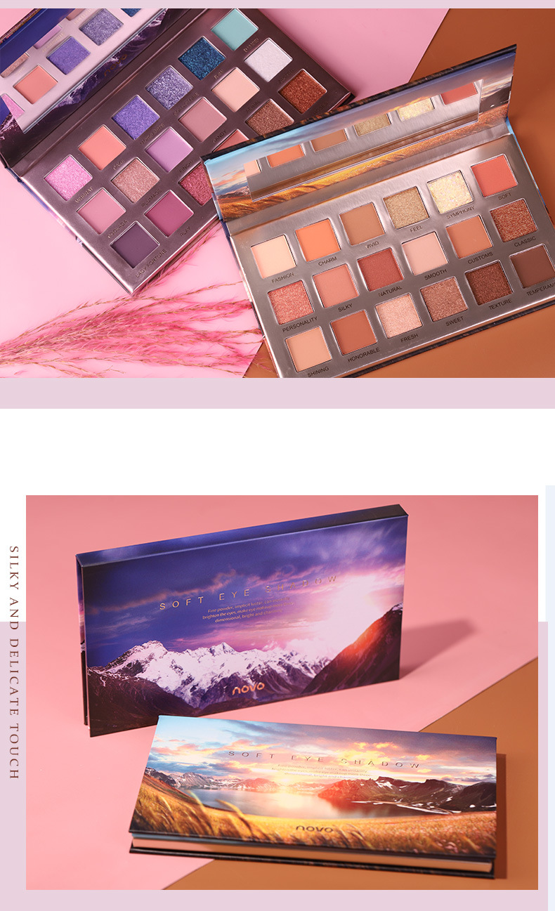 NOVO Reed Glacier Eyeshadow Palette Snow Mountain Eyeshadow on the Sky