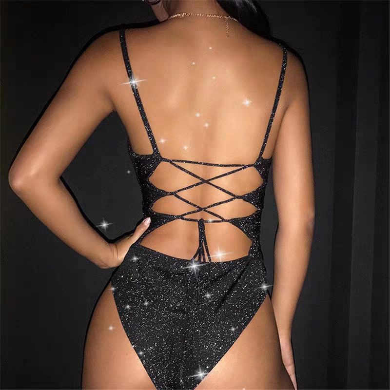 Áo Bodysuit lấp lánh (ảnh Thật)