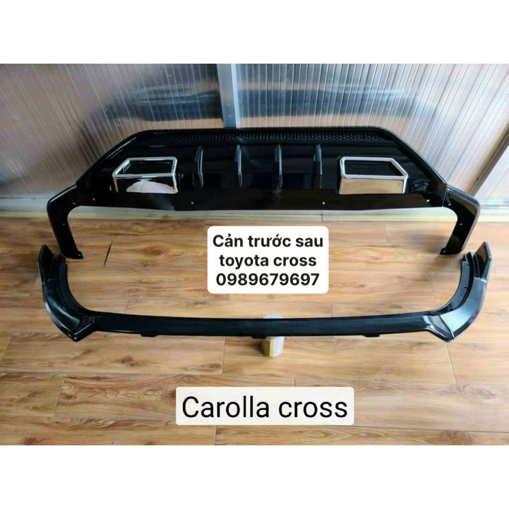 Ốp Cản Trước Sau xe TOYOTA CROSS 2020-2023, BỘ BODY LIP TOYOTA CROSS