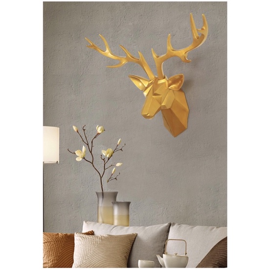 Trang trí treo tường đầu hươu, decor treo tường đầu hươu phong cách Bắc Âu sang trọng