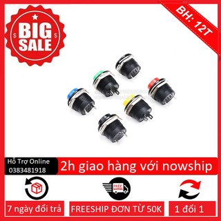 combo 3 Nút Nhấn Đề 16mm (Đỏ, vàng, xanh)