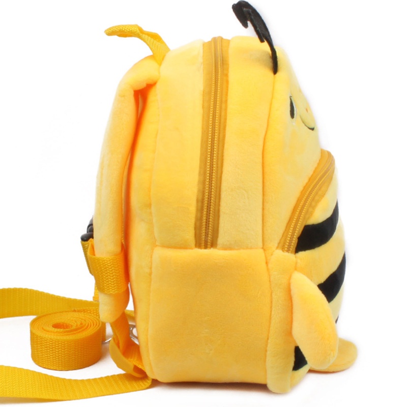 Ba Lô Lông Nhung Hình Thú Hoạt Hình Có Dây Dắt Chống Lạc An Toàn Cho Bé