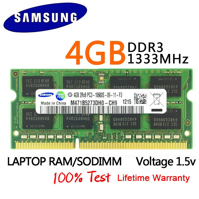 Thẻ Nhớ Ram Samsung 4gb 2rx8 Ddr3 1333mhz Pc3-10600S 204pin So-Dim | BigBuy360 - bigbuy360.vn