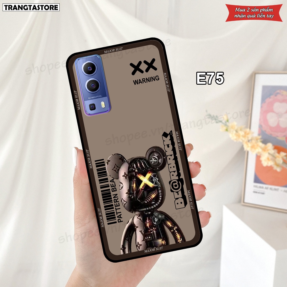 Ốp Vivo Y51 2020 / Y51s / Y72 5G / Y53s in hình gấu Bearbrick,Metal Style,Doremon siêu dễ thương chất lượng