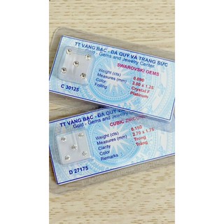 Đá gắn răng vỉ 5 viên