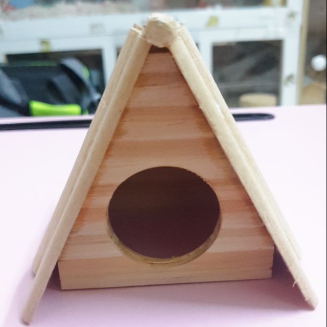 Nhà ngủ túp lều gỗ cho Hamster