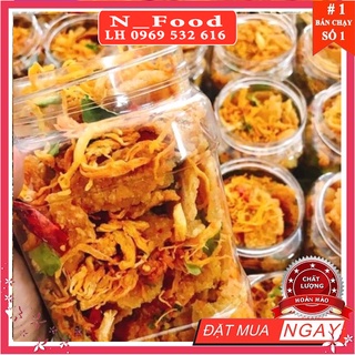 cơm cháy lắc khô gà hũ 500gram