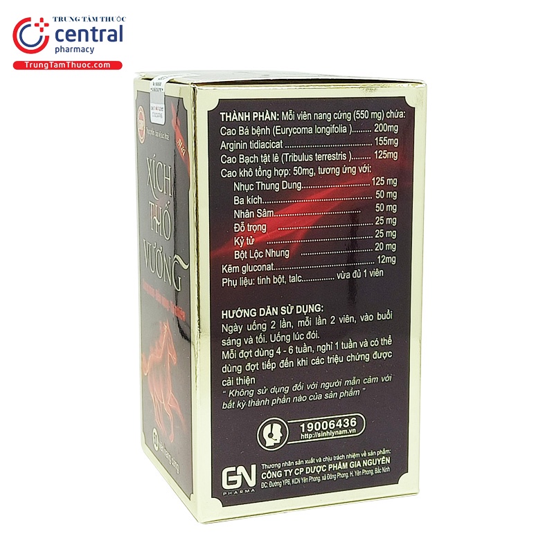 Xích thố vương - Bổ thận tráng dương, tăng cường sinh lý nam giới