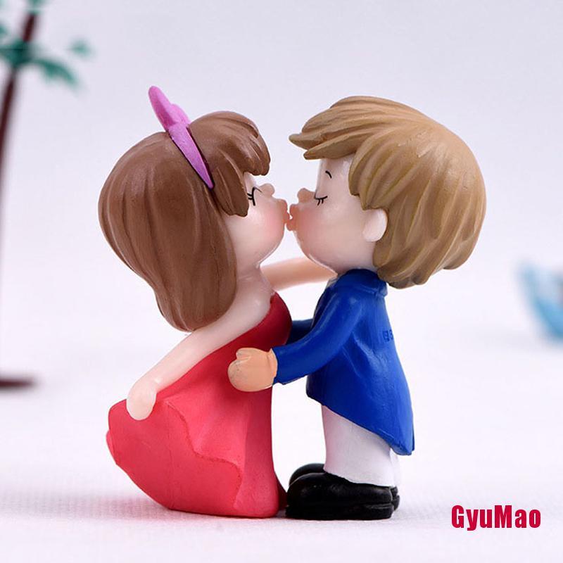 [rxGUMO] Mô Hình Cặp Đôi Lãng Mạn Thu Nhỏ Trang Trí Sân Vườn Nhà Búp Bê HDY