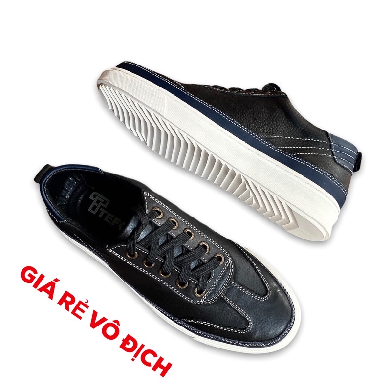 Giày thể thao da bò thật / sneaker TEFOSS HN495 size 38-44(phom ôm chân)