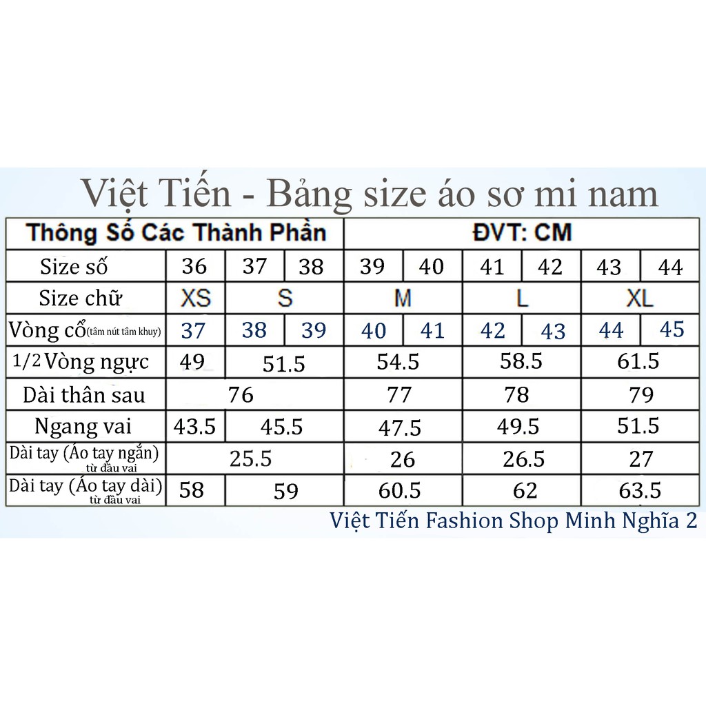 Áo sơ mi việt tiến dài tay kẻ sọc cao cấp