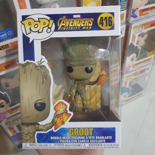 Đồ chơi mô hình funko pop 416 Groot (Infinity War) (with Stormbreaker) - Marvel