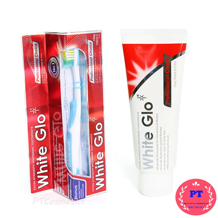 [Có Tem Nhãn] Kem Đánh Răng Làm Trắng Răng White Glo 150g Chính Hãng