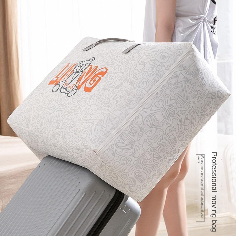 Túi Đựng Chăn Mền 24 Ngăn Chống Bụi Hình Gấu Hoạt Hình