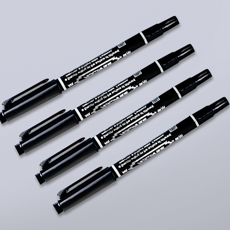 Bút đánh dấu hai đầu màu đen 0.6/1.2mm