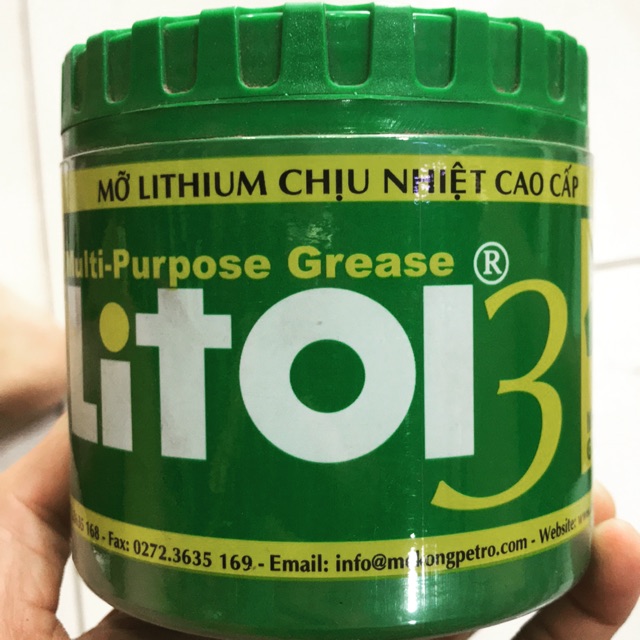 Mỡ bò chịu nhiệt LitOl3 400g