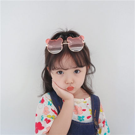 Kính Mát Trong Suốt Hình Gấu Dễ Thương Cho Bé 1-6 Tuổi