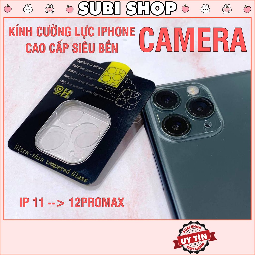 Kính Cường Lực Iphone Bảo Vệ Camera Cao Cấp, Miếng Dán Camera 11/12/13/pro/max/plus/promax