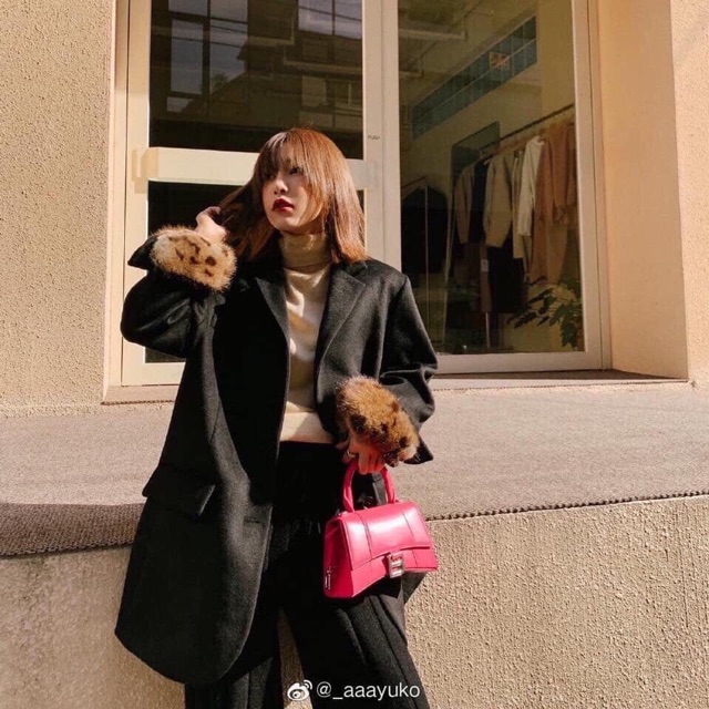 Túi balen da thường size 19cm fullbox