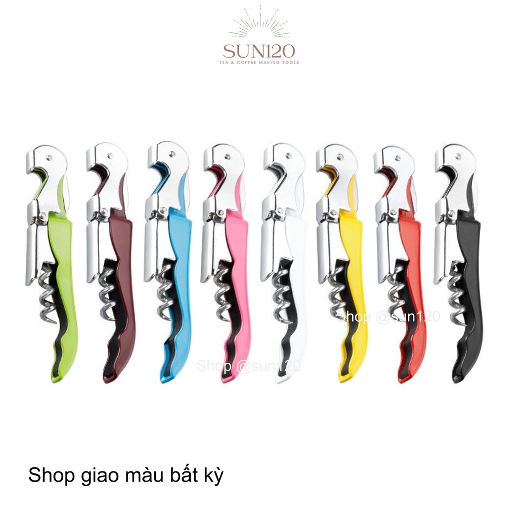 Dụng cụ khui rượu vang 3 in 1 dụng cụ mở nắp chai rượu bia đa năng