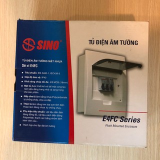 Tủ điện nhựa âm tường 3/6 Module SINO