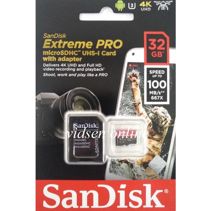 Thẻ nhớ Sandisk EXTREME PRO MICRO SD CARD 32GB 95MBPS