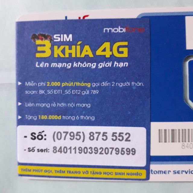 Sim tam hoa 555 giữa đuôi 52