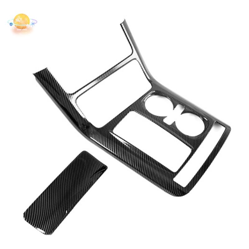For Kia Carnival KA4 2020 2021 2022 Car Carbon Fiber Central Gear Shift Panel Cover Trim Frame Decor Sticker Accessories