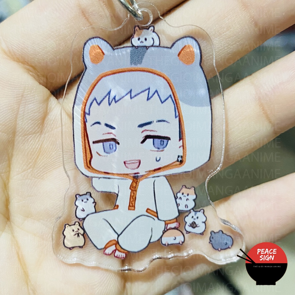 (Mica trong acrylic) Móc khóa TOKYO REVENGERS ver MẶC ĐỒ THÚ anime chibi xinh xắn Kịch Trường Của Takemichi